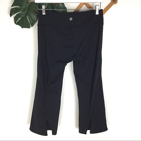 Athleta | Black Workout Crop Leggings Size Small - Picture 2 of 7